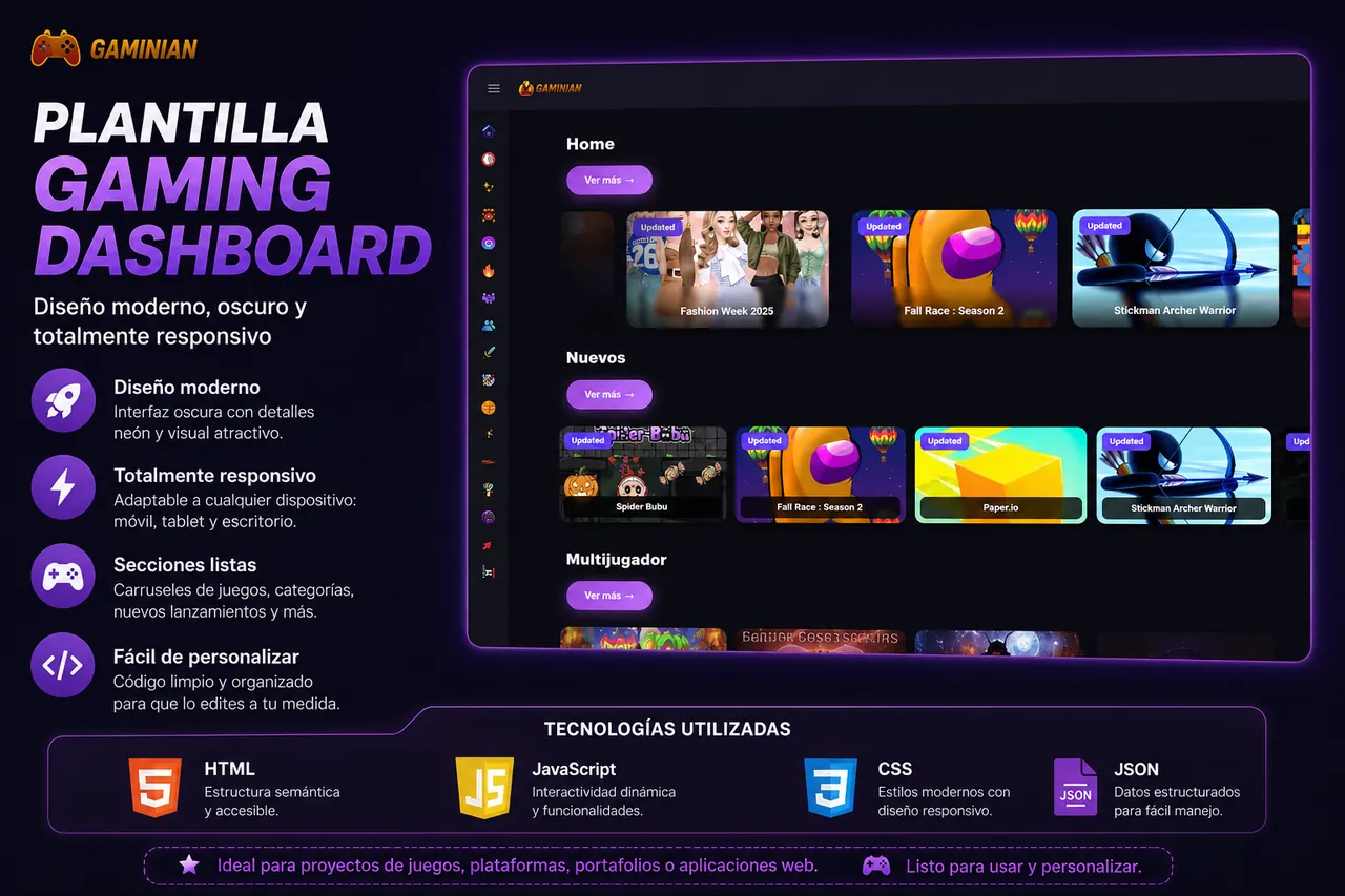 Portal de juegos HTML5